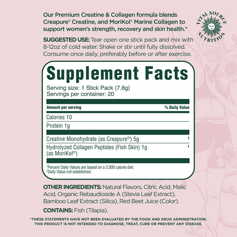FemiFlourish™ Creatine Collagen Sticks