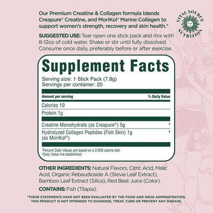 FemiFlourish™ Creatine Collagen Sticks